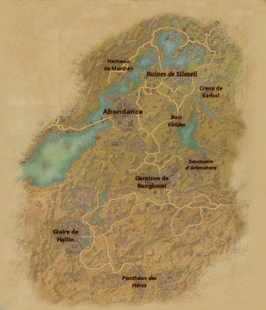 Carte de la région de Bangkoraï en 2E 582
